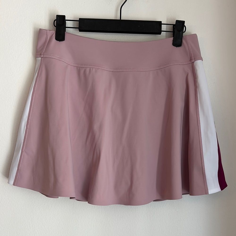 Greyson Pink and White Athletic Skirt
